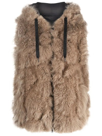 Brunello Cucinelli Drawstring Hooded Fur Vest