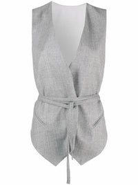 Brunello Cucinelli Sleeveless Belted Waistcoat