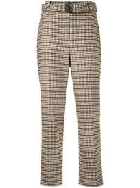 Brunello Cucinelli Checked Cropped Trousers