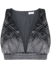 Brunello Cucinelli Quilted Cropped Top