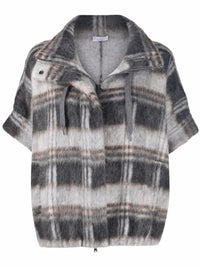 Brunello Cucinelli Check-Print Wool-Blend Jacket