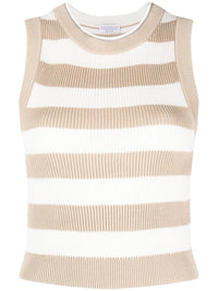 Brunello Cucinelli Striped Knitted Vest