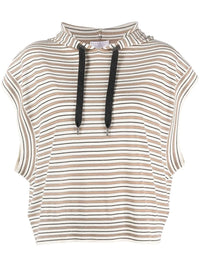 Brunello Cucinelli Striped Virgin Wool Top