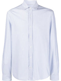 Brunello Cucinelli Candy-Stripe Long-Sleeve Shirt