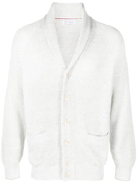 Brunello Cucinelli Shawl-Lapel Knitted Cardigan