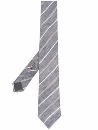 Brunello Cucinelli Striped Linen Tie