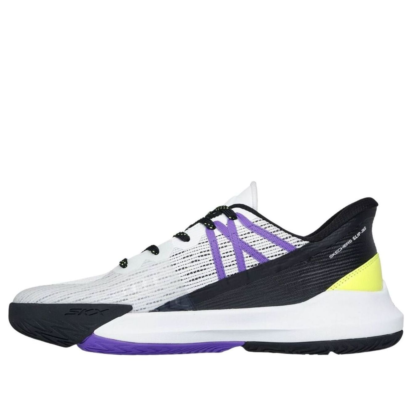 Skechers Slip-ins 'White Black Puple' 246115-WBPR