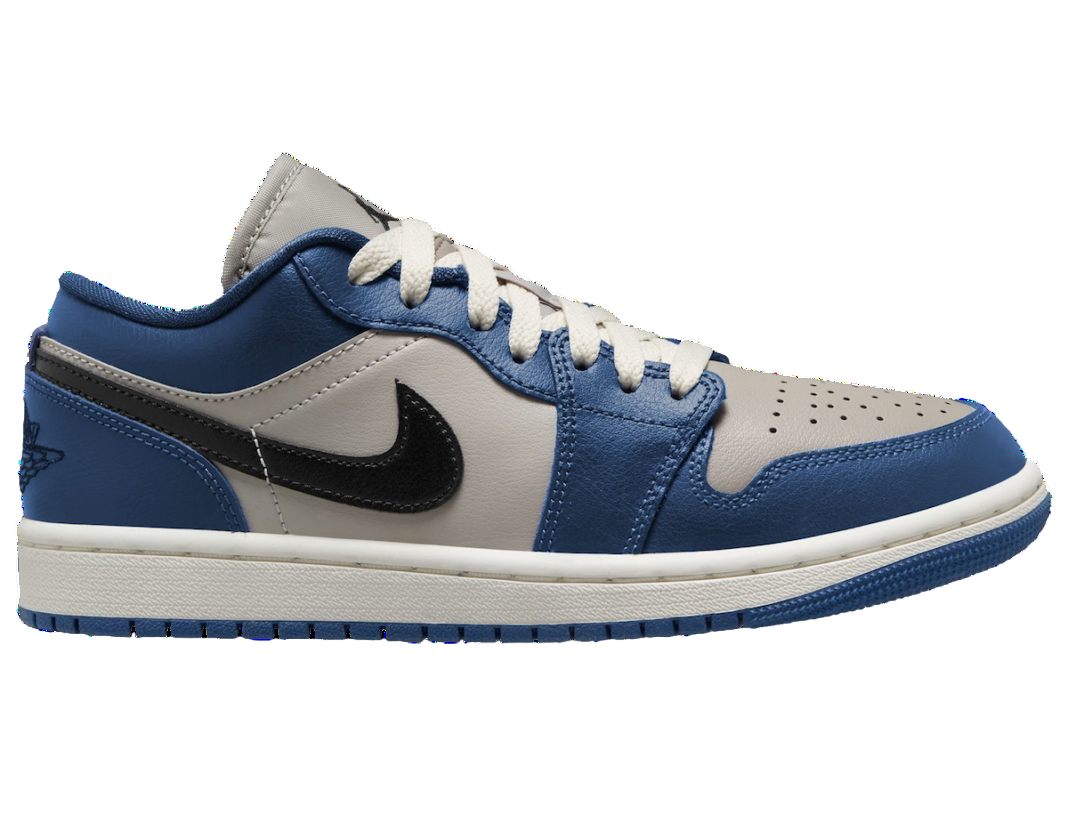 (WMNS) Air Jordan 1 Low 'Gray Navy Blue Black' DC0774-402