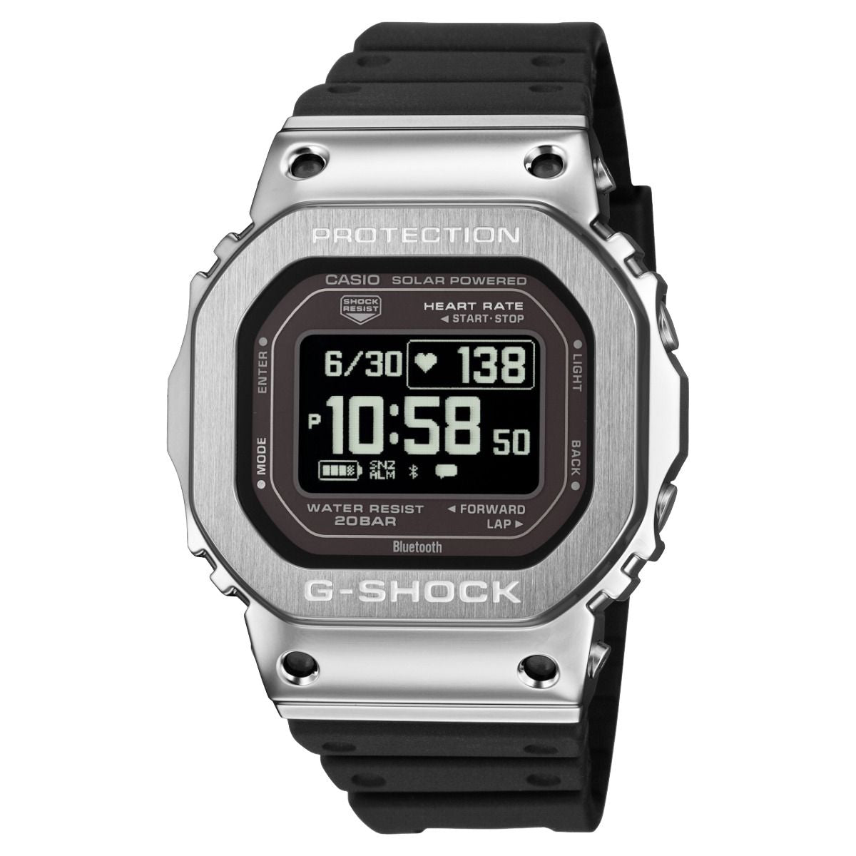 CASIO G-SHOCK G-SQUAD GM-H5600 Series 'Black Silver' GM-H5600-1