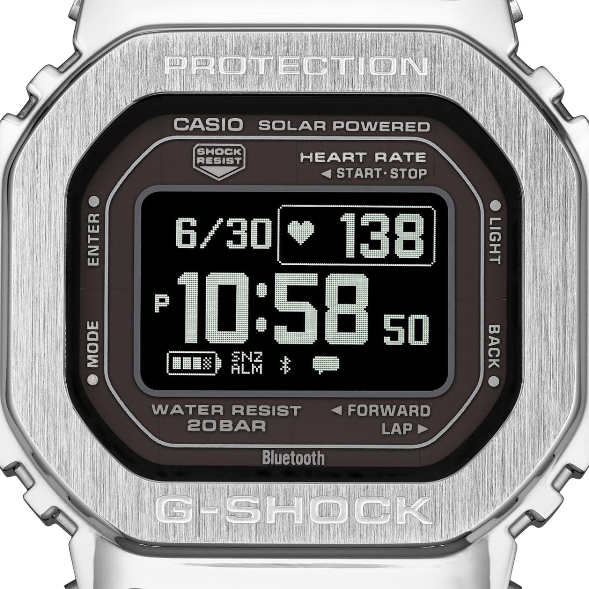 CASIO G-SHOCK G-SQUAD GM-H5600 Series 'Black Silver' GM-H5600-1