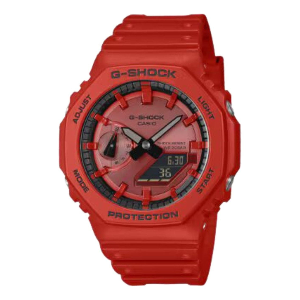 CASIO G-Shock 2100 Series Analog-Digital 'Red' GA-2100RRB-4A