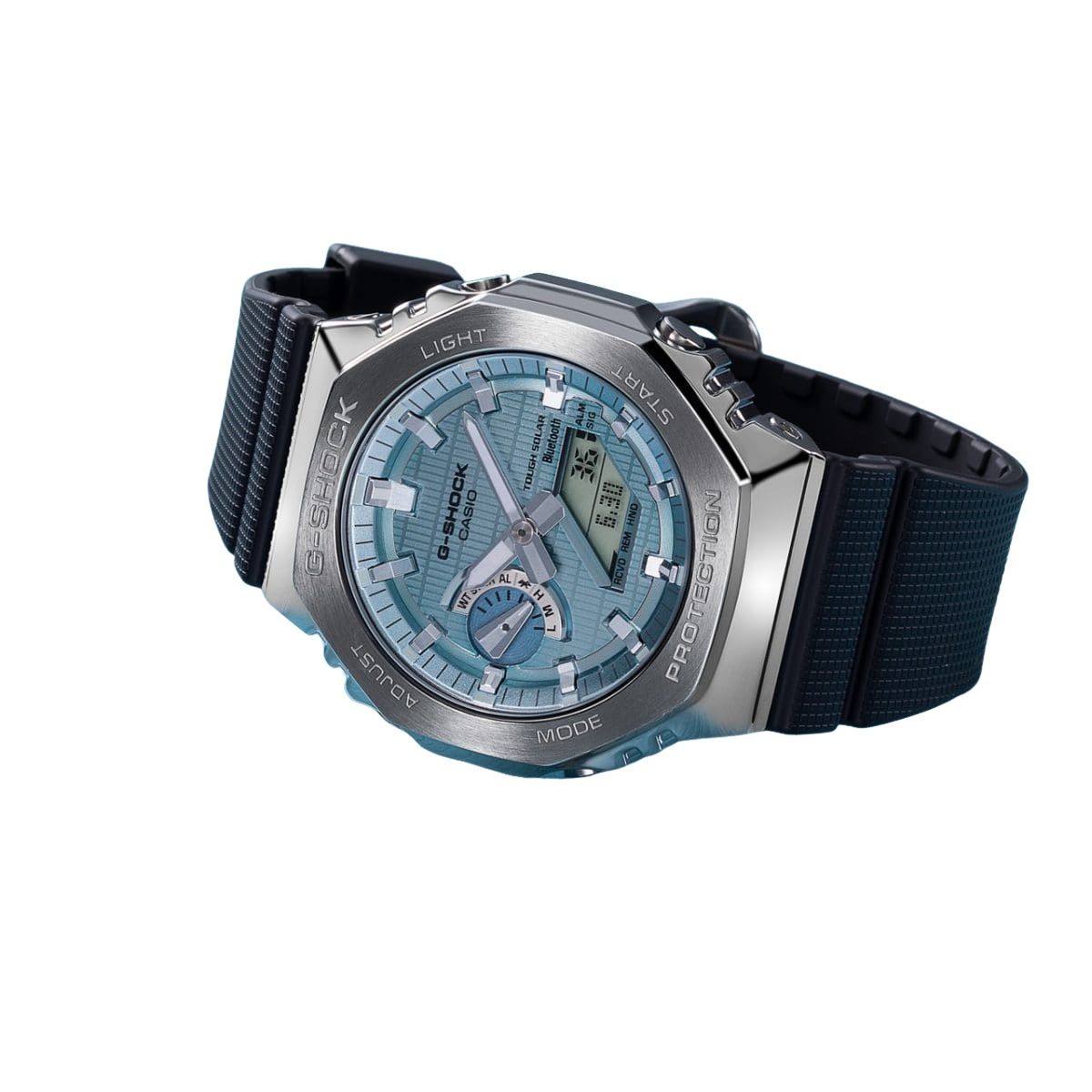 CASIO G-Shock G-Steel 2100 Series Analog-Digital 'Turquoise Silver Black' GBM-2100A-1A2
