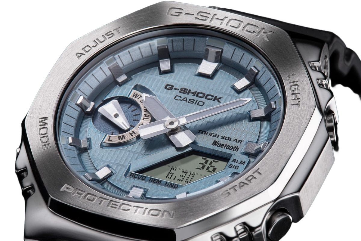 CASIO G-Shock G-Steel 2100 Series Analog-Digital 'Turquoise Silver Black' GBM-2100A-1A2