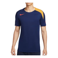 Nike Strike Dri-Fit Short-Sleeve Soccer Top 'Blue Void Laser Orange' HV6401-492