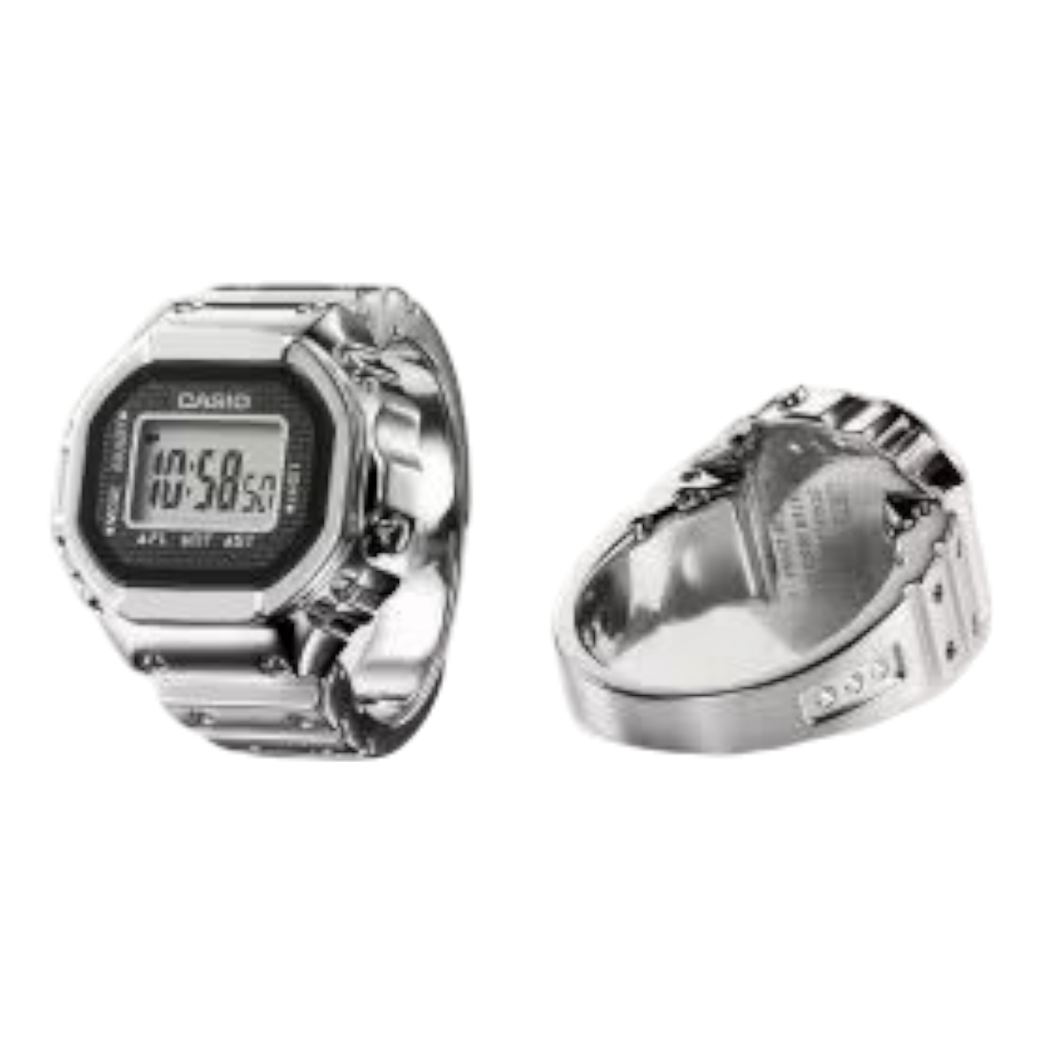CASIO 50th Anniversary Ring Watch 'Silver' CRW-001-1