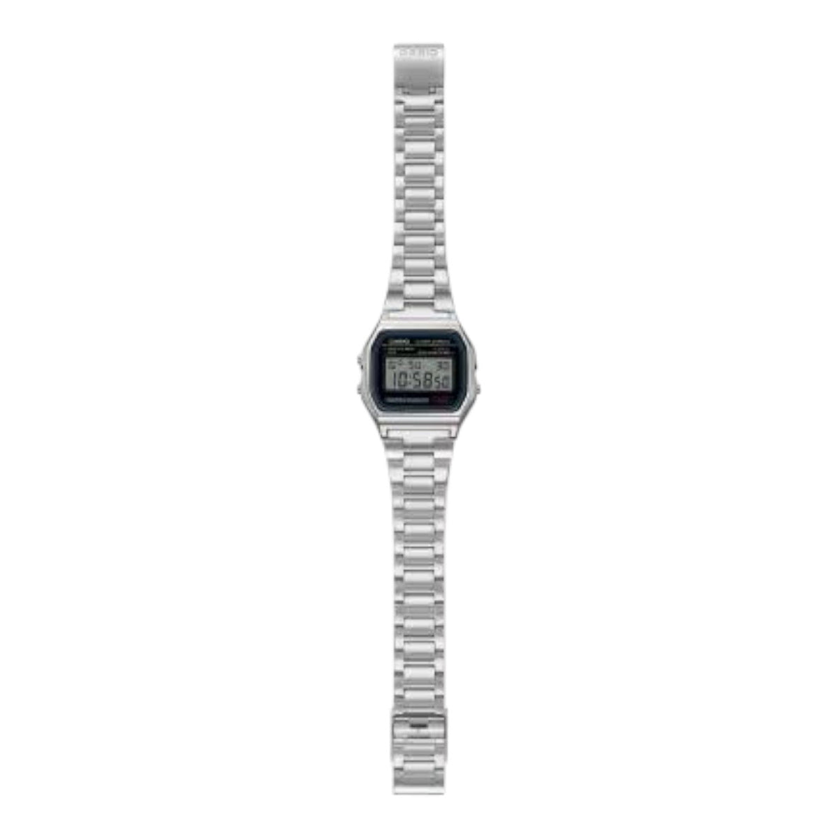 CASIO Vintage Water Resistant Stainless Steel Band LED Light 'Silver' A-158WA-1