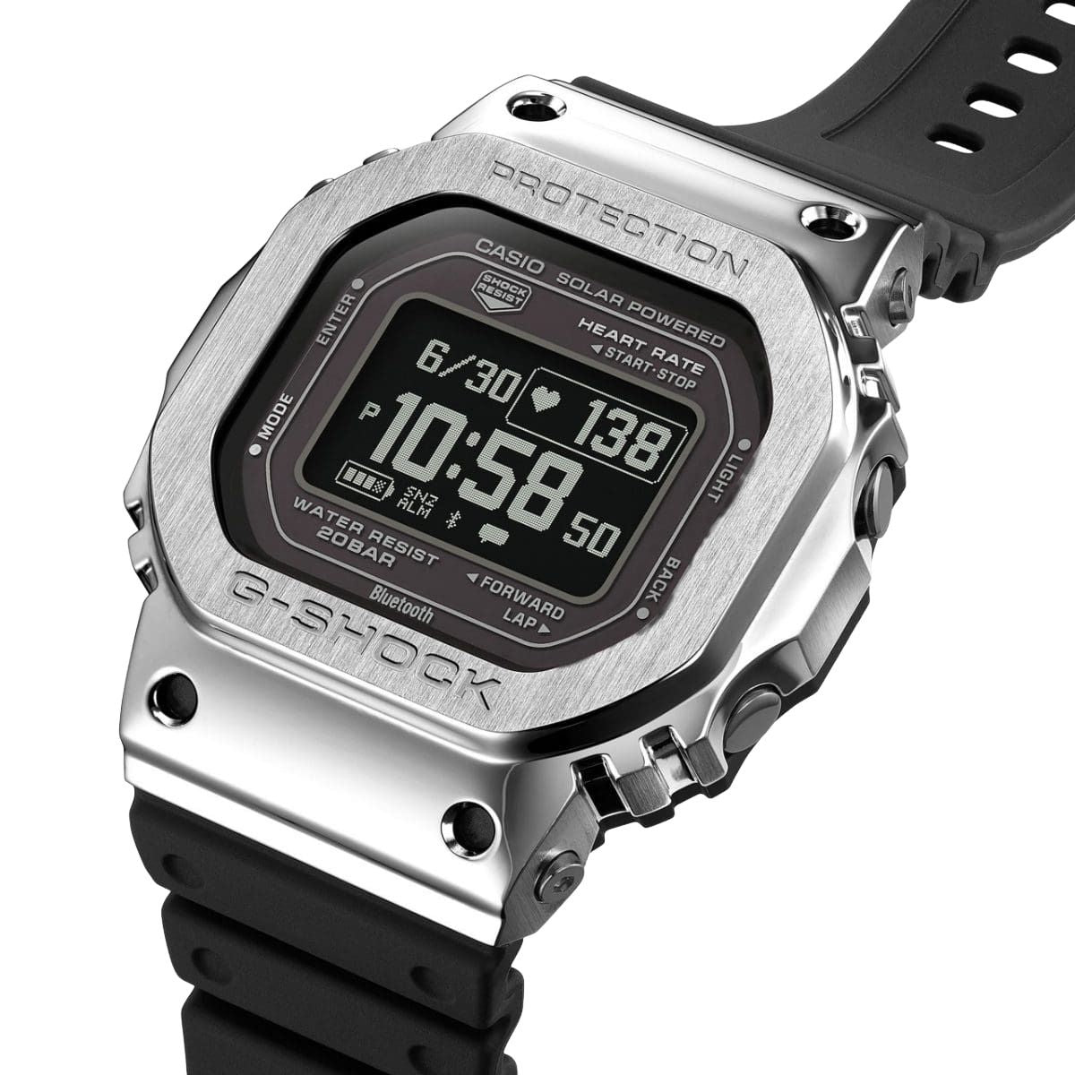 CASIO G-SHOCK G-SQUAD GM-H5600 Series 'Black Silver' GM-H5600-1