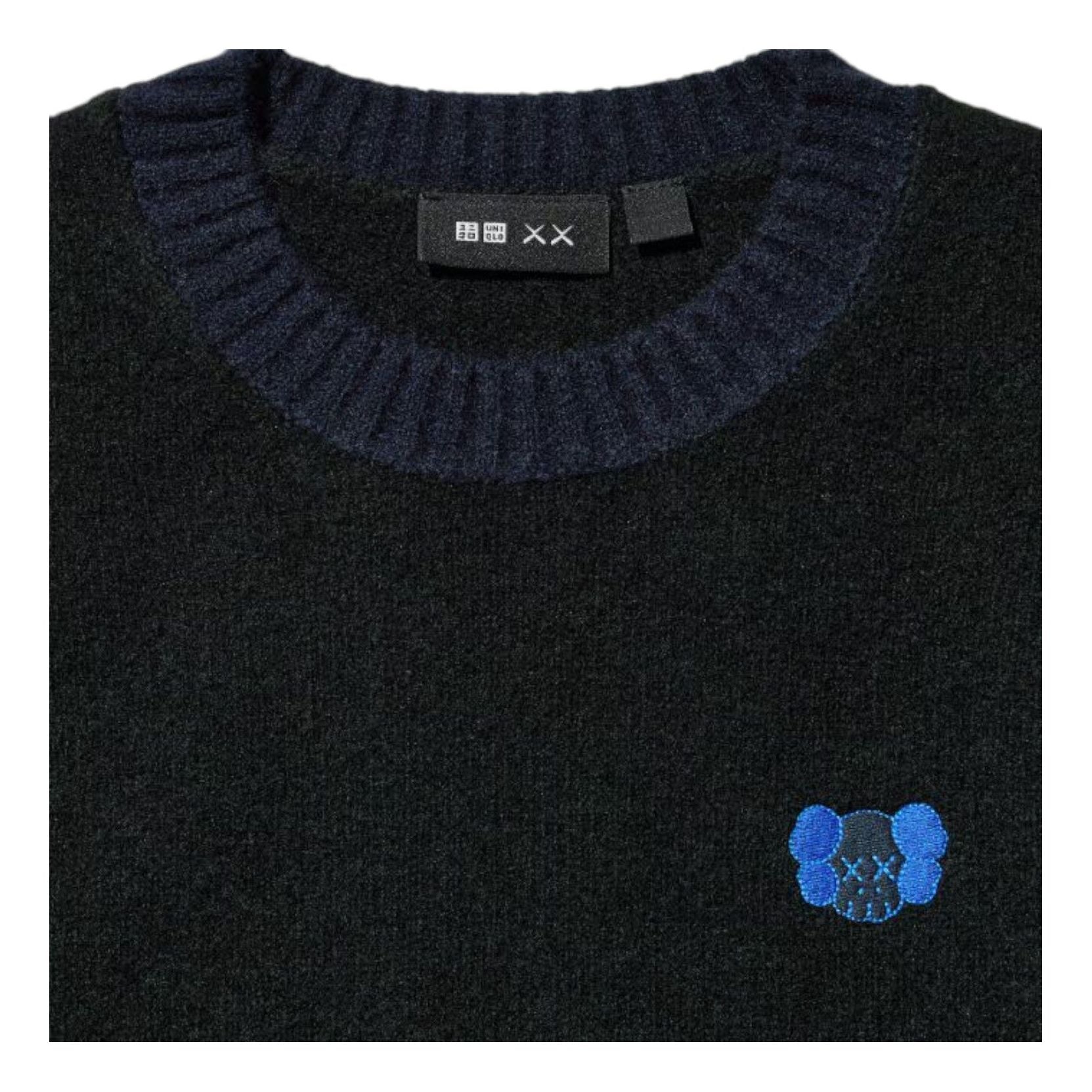 (GS) Uniqlo x KAWS WINTER Knit Sweater 'Black' 478143-BLACK