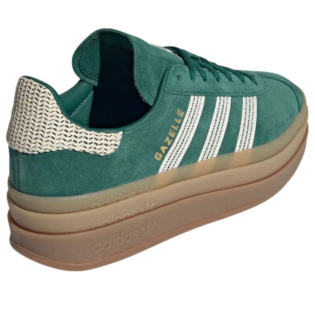 (WMNS) adidas Gazelle Bold 'Collegiate Green White Gold' JS3358