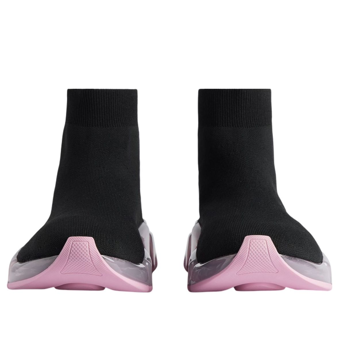 (WMNS) Balenciaga Speed 2.0 'Black Pink Clear Sole' 617196W2DC41050