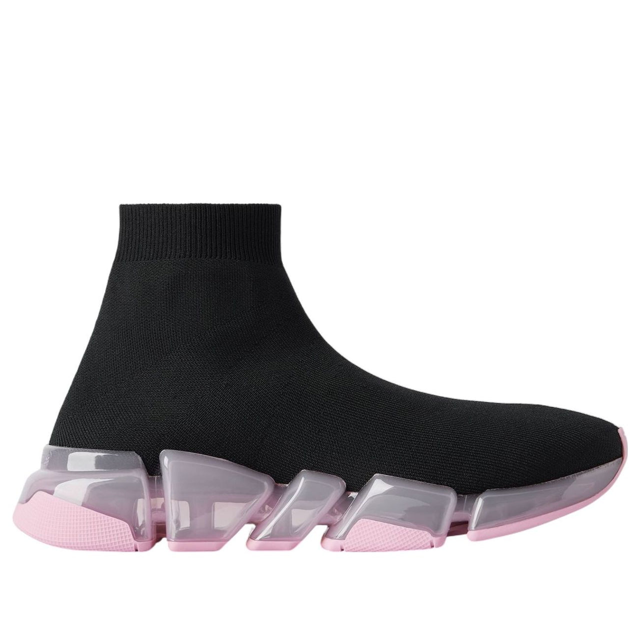 (WMNS) Balenciaga Speed 2.0 'Black Pink Clear Sole' 617196W2DC41050