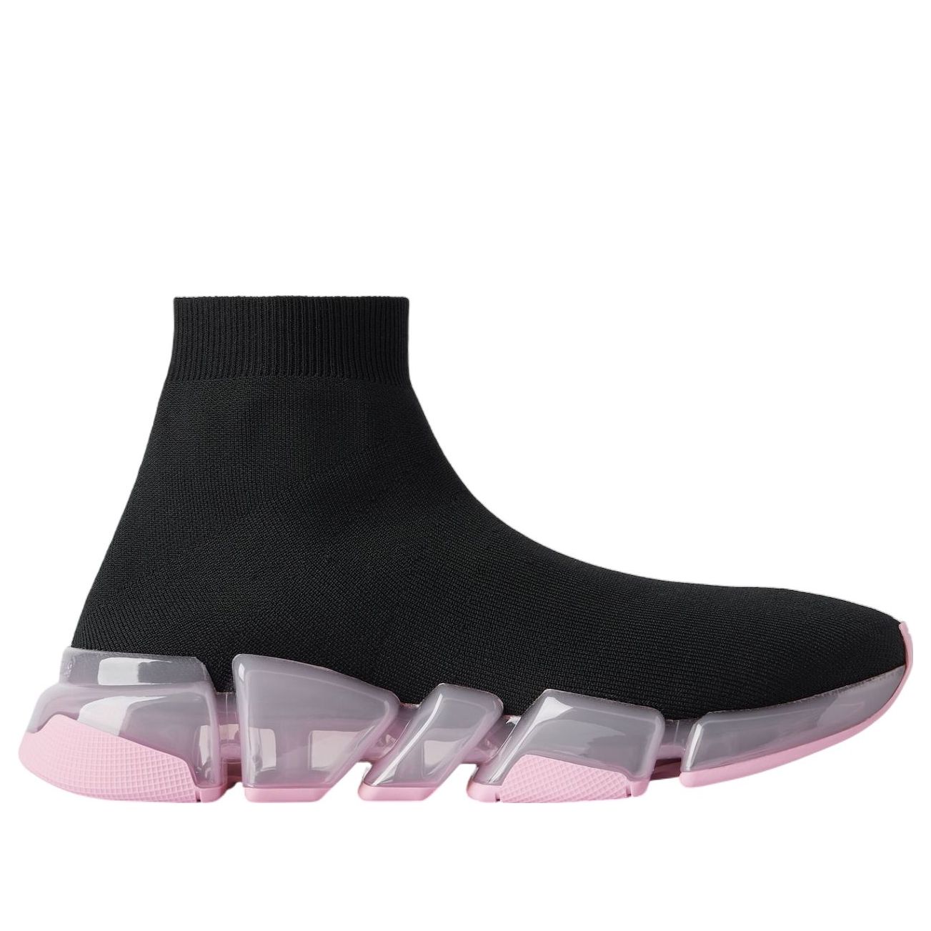 (WMNS) Balenciaga Speed 2.0 'Black Pink Clear Sole' 617196W2DC41050