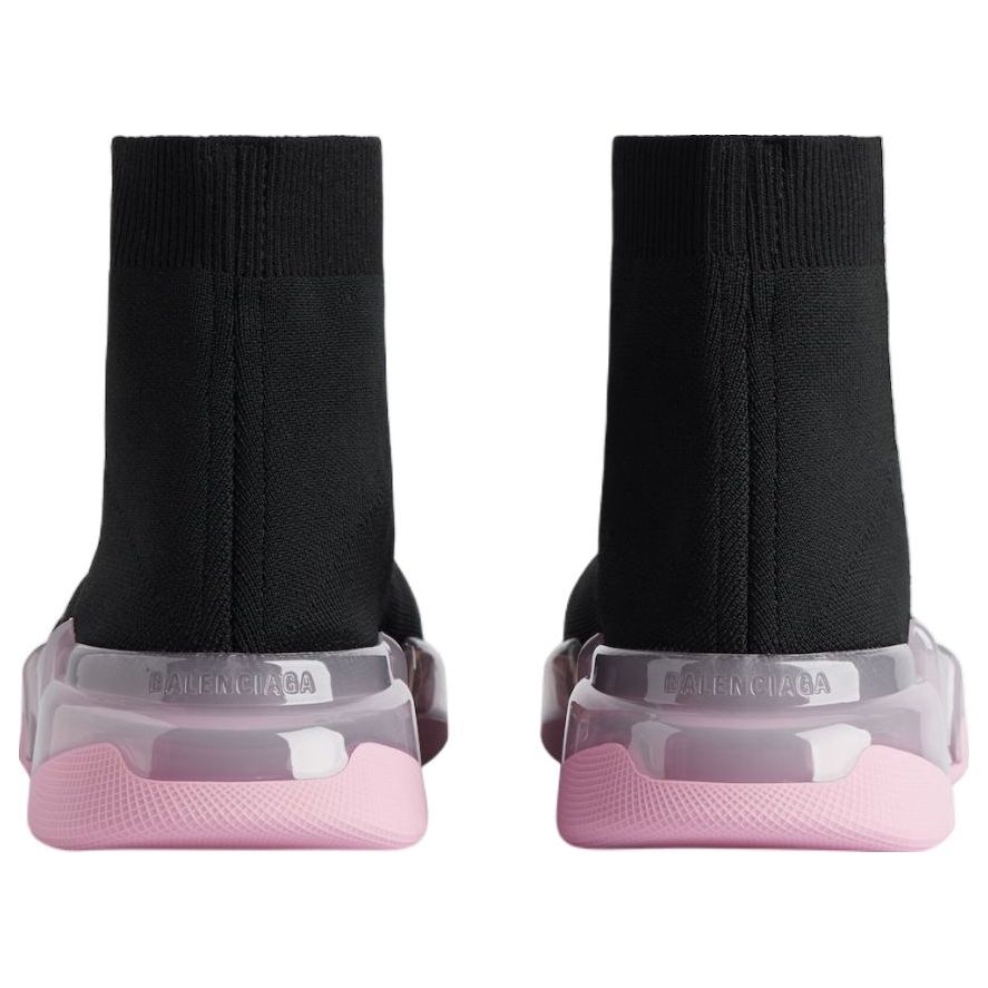 (WMNS) Balenciaga Speed 2.0 'Black Pink Clear Sole' 617196W2DC41050