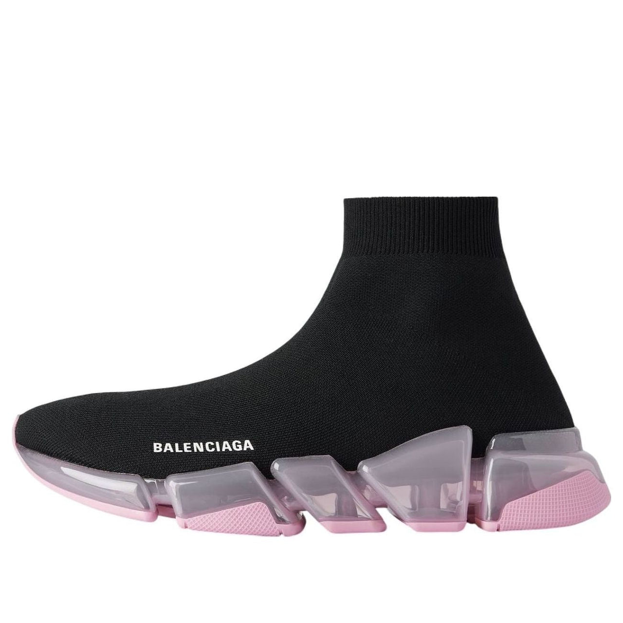 (WMNS) Balenciaga Speed 2.0 'Black Pink Clear Sole' 617196W2DC41050