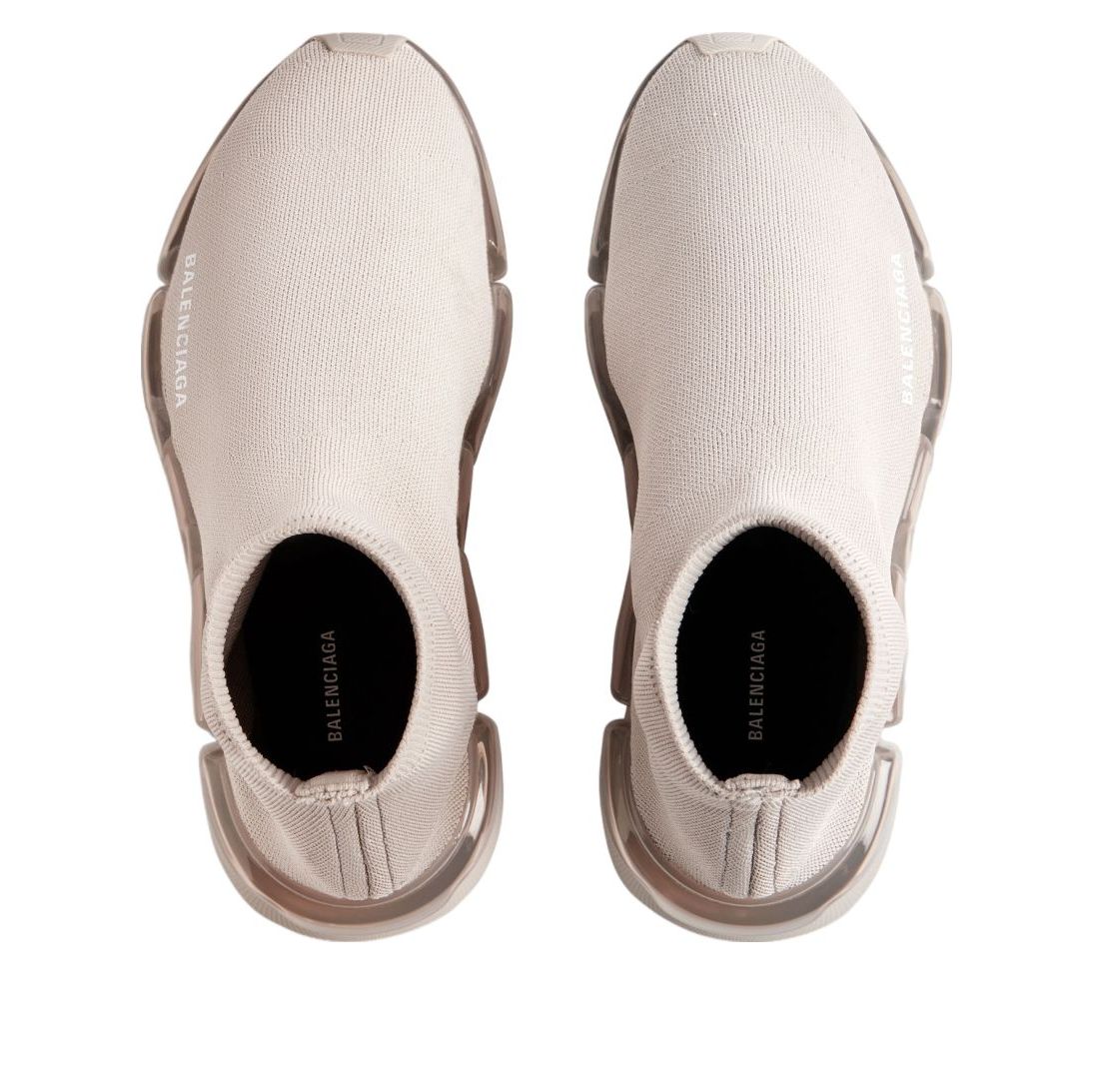 (WMNS) Balenciaga Speed 2.0 'Light Beige Clear Sole' 617196W2DC42000