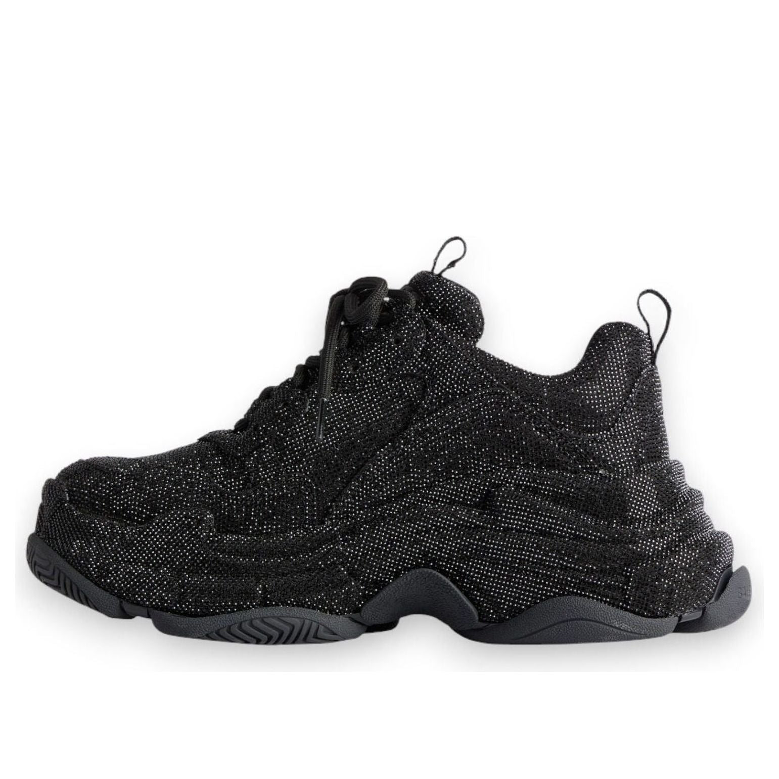 (WMNS) Balenciaga Triple S 'Black Rhinestones' 524039W2TST1000