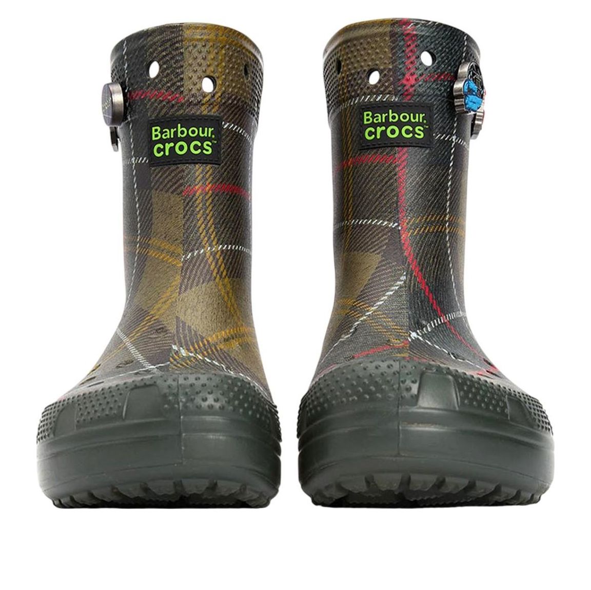 Crocs x Barbour Classic Boots 'Olive Plaid' 210899-3VT