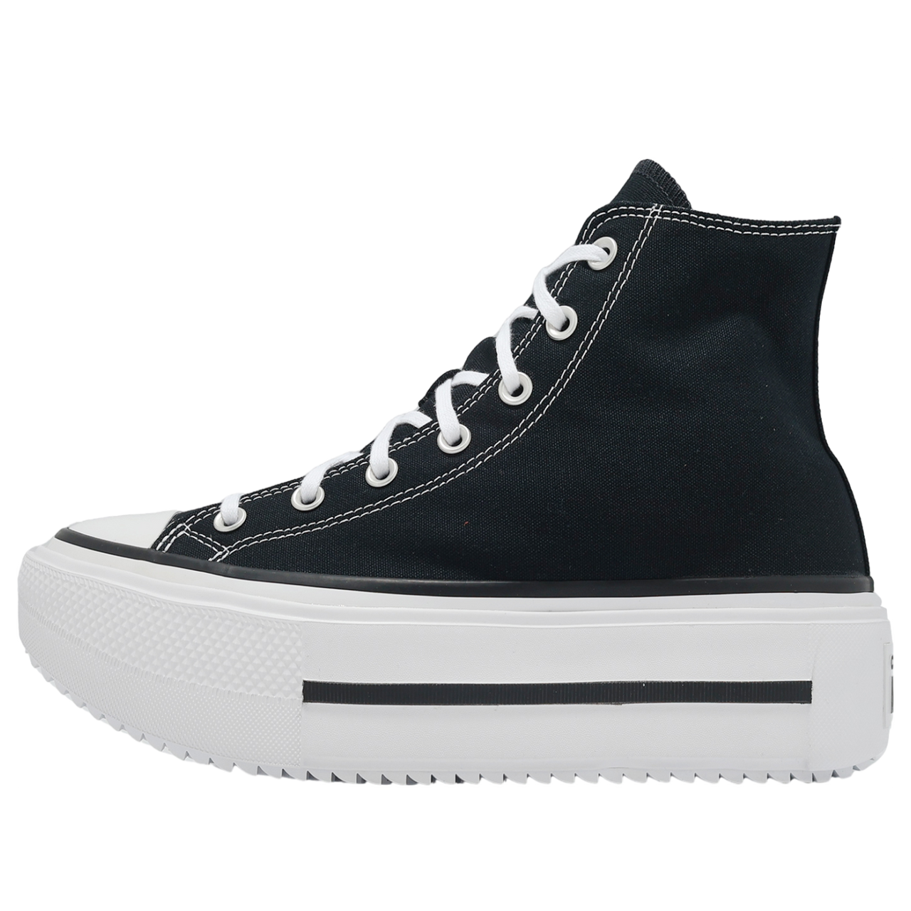 Converse Chuck Taylor All Star Lift Double Stack Hi 'Black White' A12975C