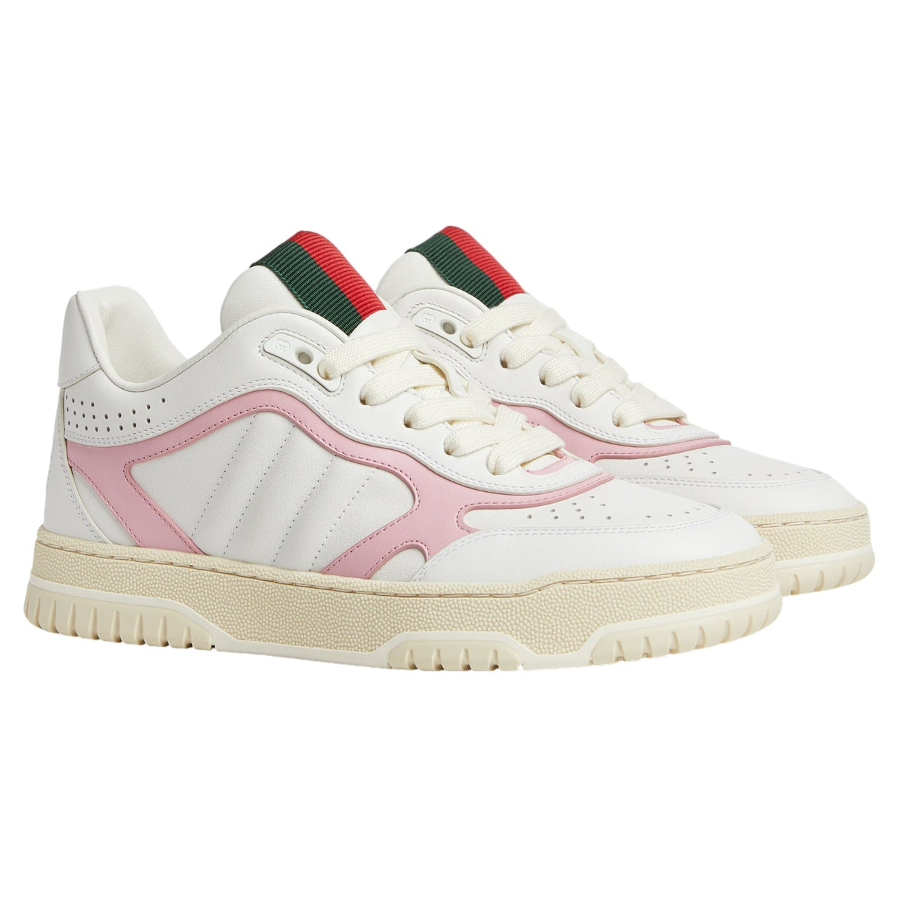 (WMNS) Gucci Re-Web Sneakers 'White Pink' 785728-AADRT-9078