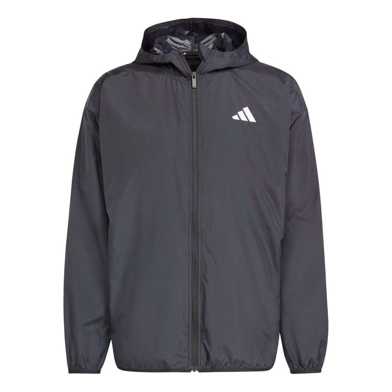 adidas Essentials Big Logo Mesh Windbreaker Jacket 'Black White' JF3687