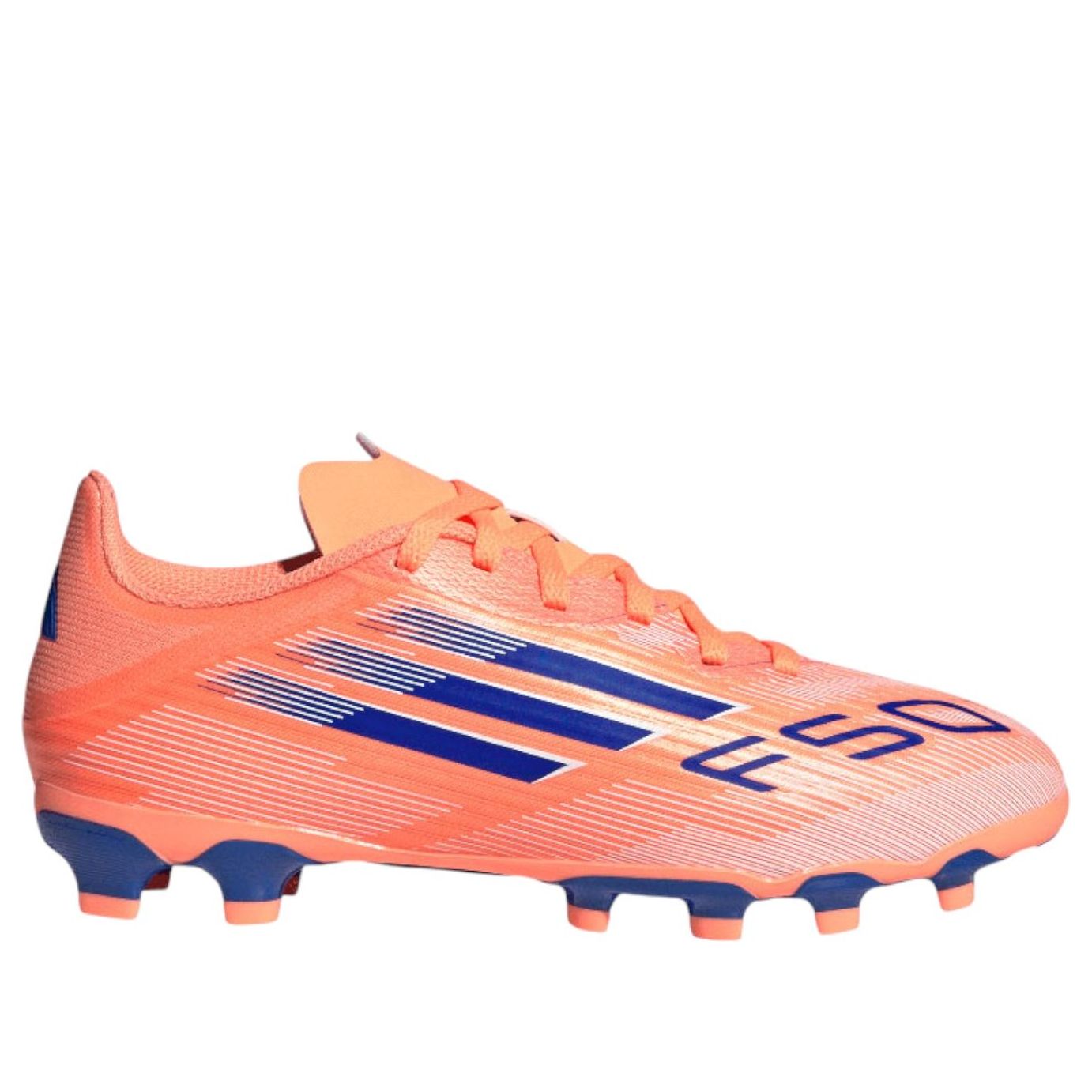 (GS) adidas F50 League MG 'Beam Orange Lucid Blue' JH7751