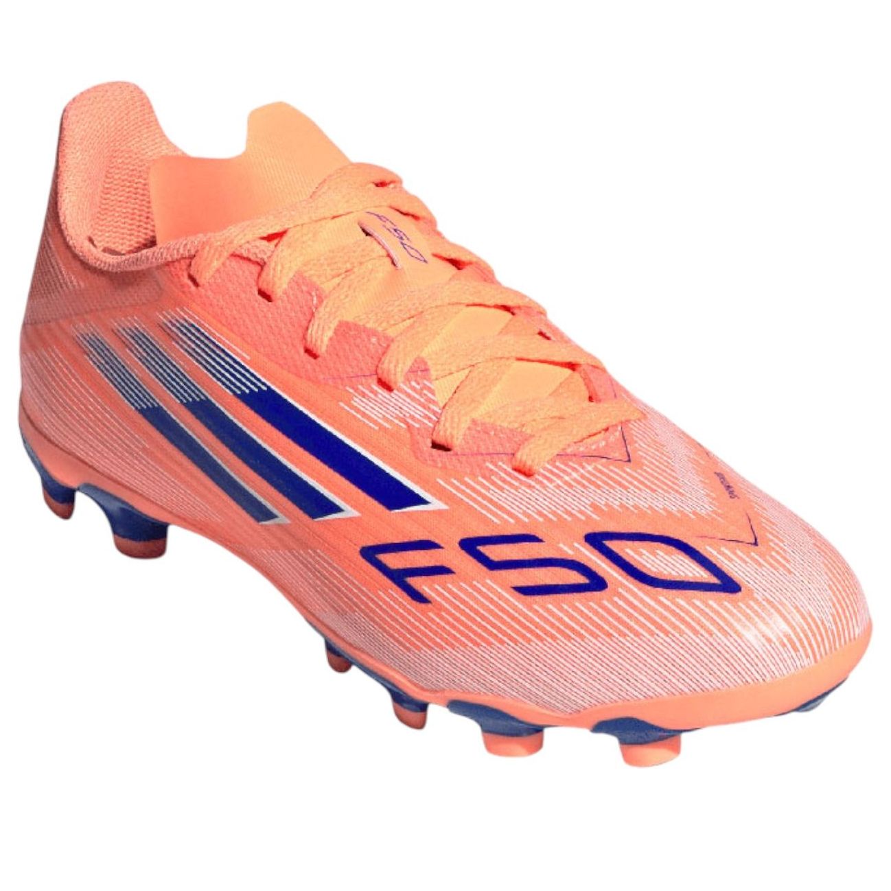 (GS) adidas F50 League MG 'Beam Orange Lucid Blue' JH7751