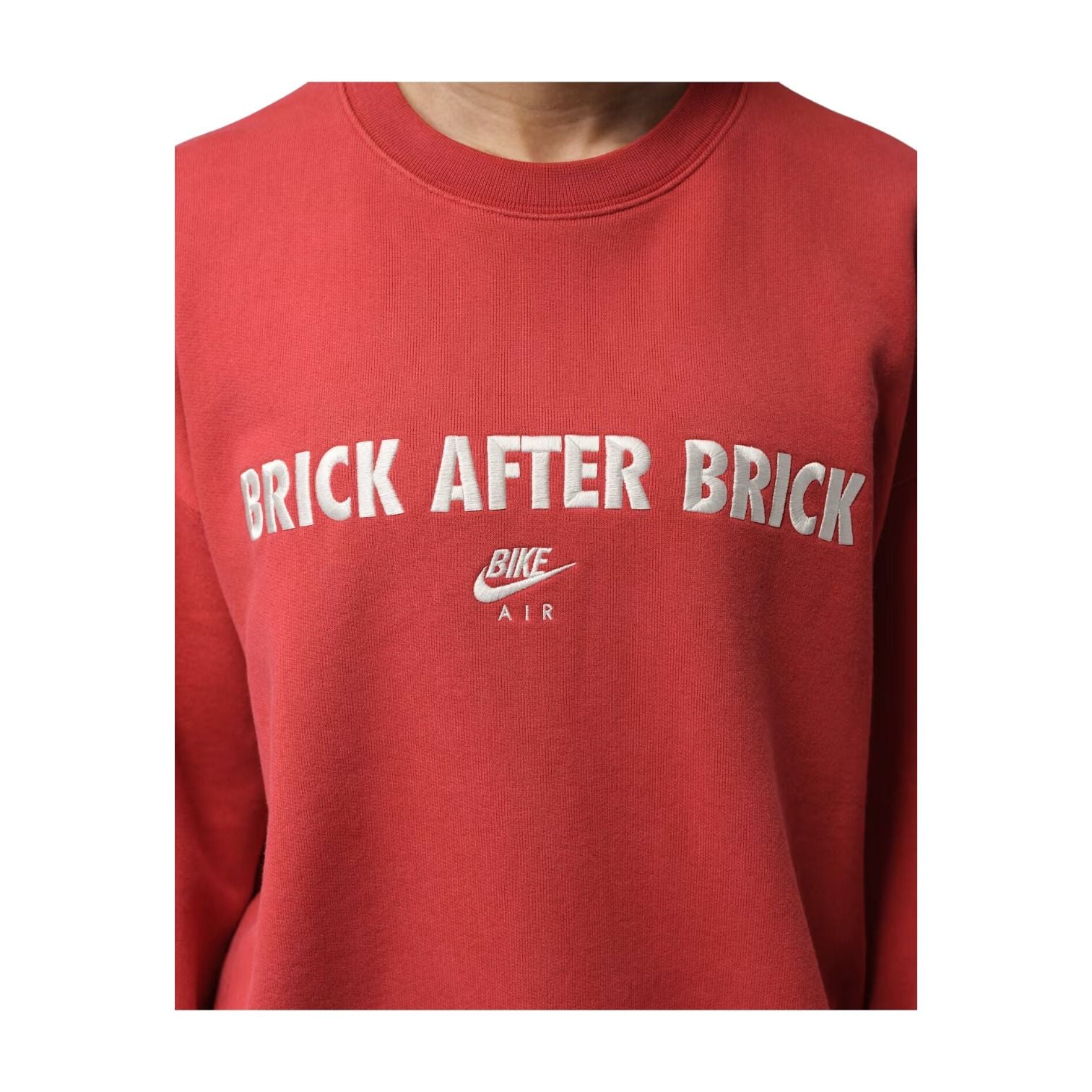 Jordan BIKE AIR x Nigel Fleece Crew-Neck Sweatshirt 'Red' IQ8154-671