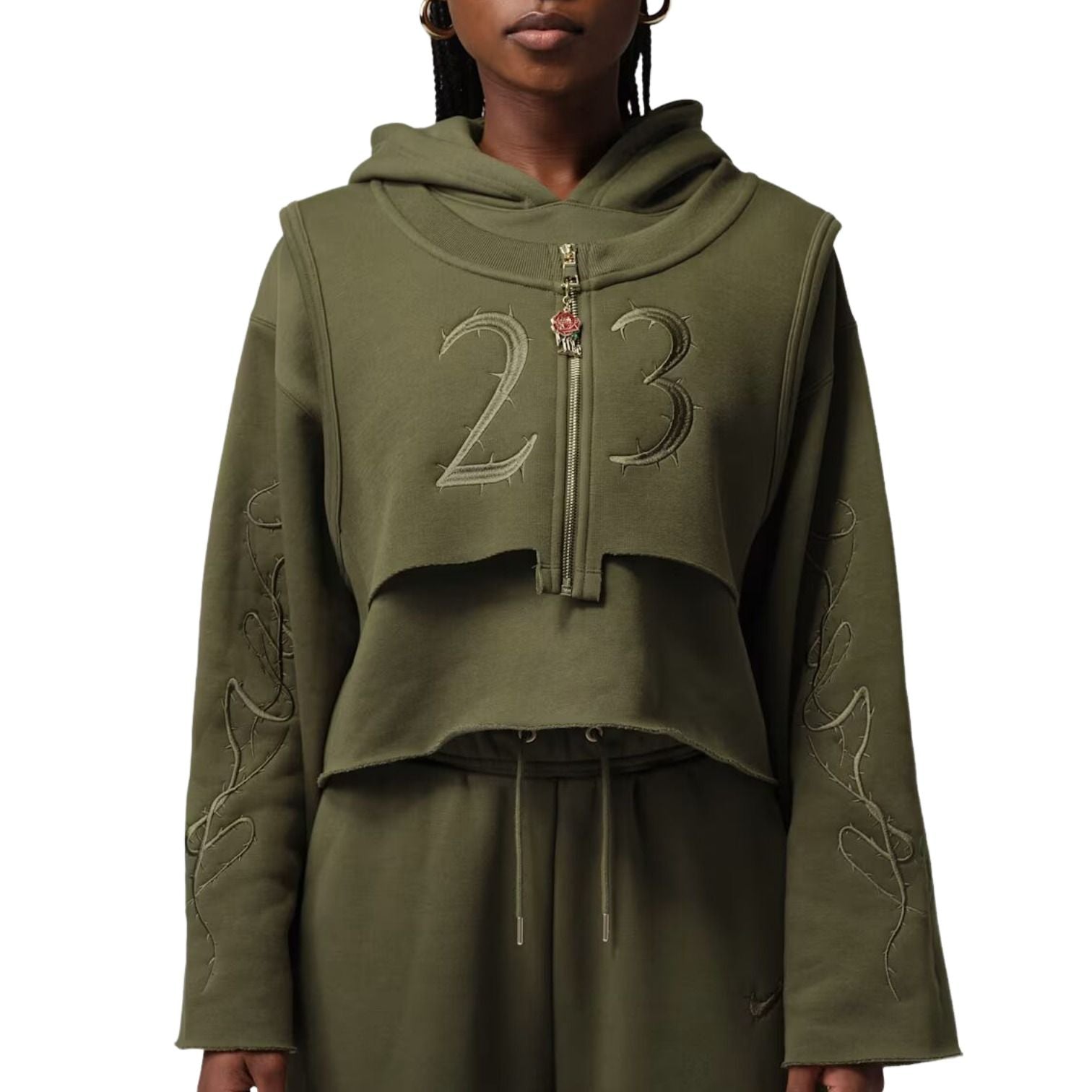 (WMNS) Jordan x Teyana Taylor Hoodie 'Rough Green' IM6257-326