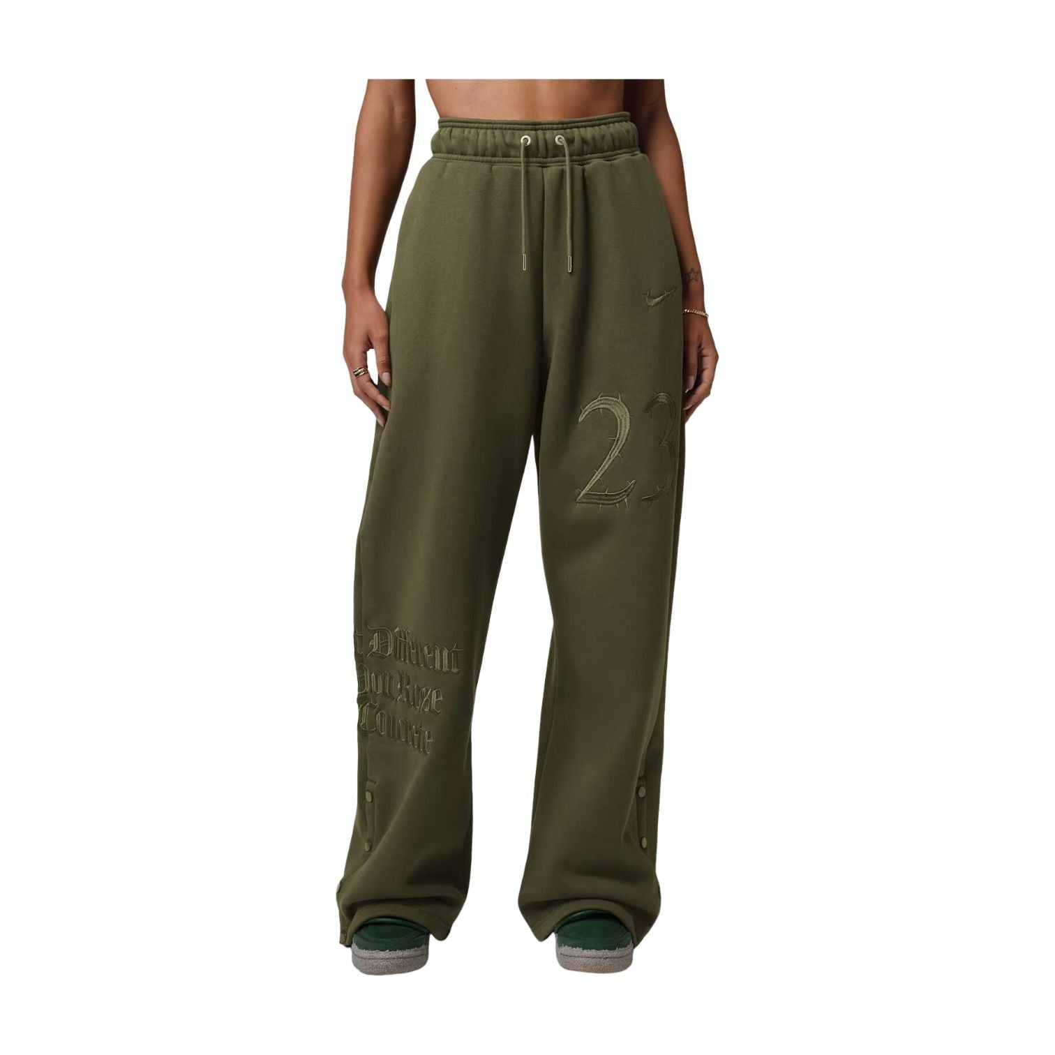 Jordan x Teyana Taylor Fleece Trousers 'Rough Green' IQ3844-326