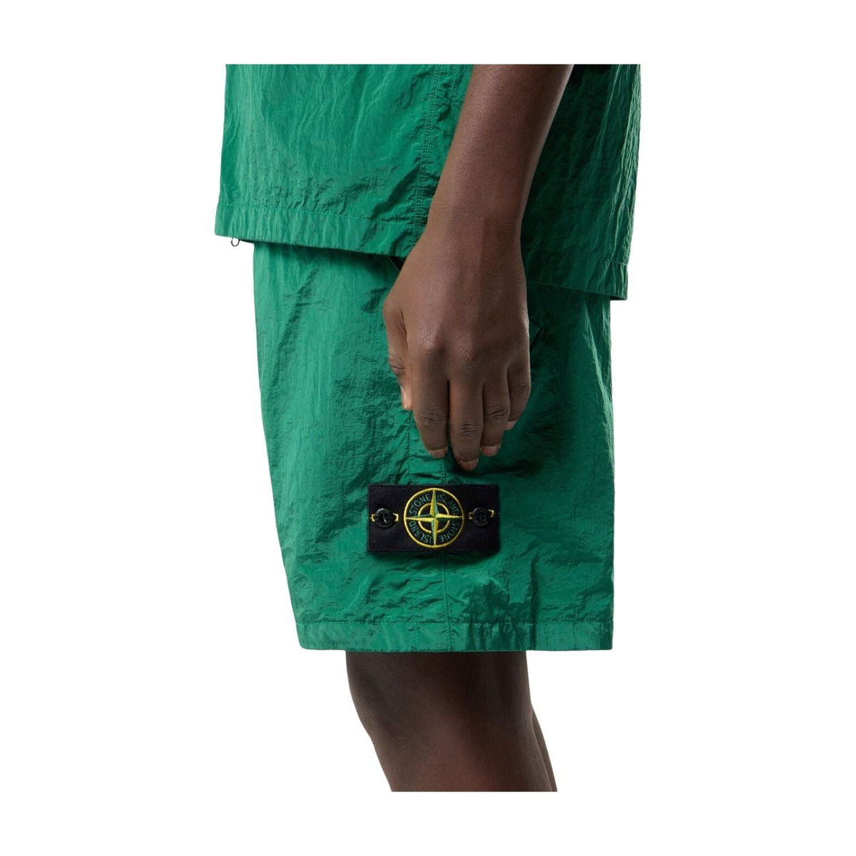 STONE ISLAND L100008 Nylon Metal ECONYL Shorts 'Malachite' L1S15L100008S0019V005H