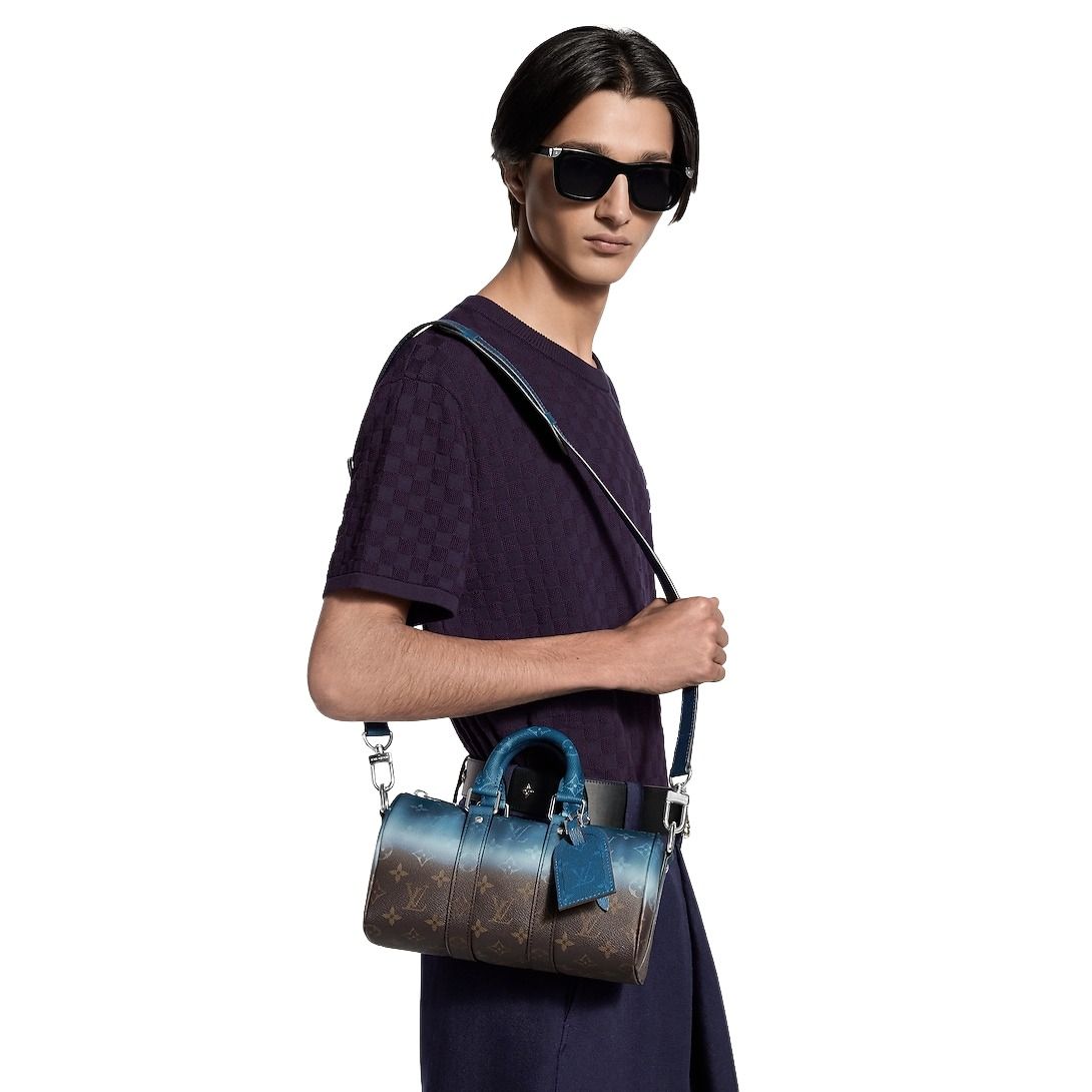 LOUIS VUITTON Keepall Bandoulière 25 'Blue' M28026