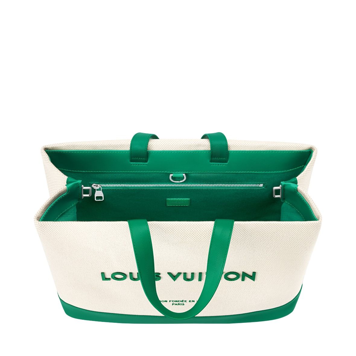 LOUIS VUITTON Shopper Tote MM 'Ecru White Grass Green' M29327
