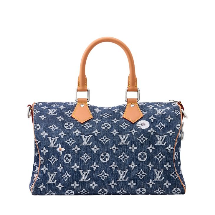 LOUIS VUITTON Speedy 30 Bandoulière 'Blue' M27556