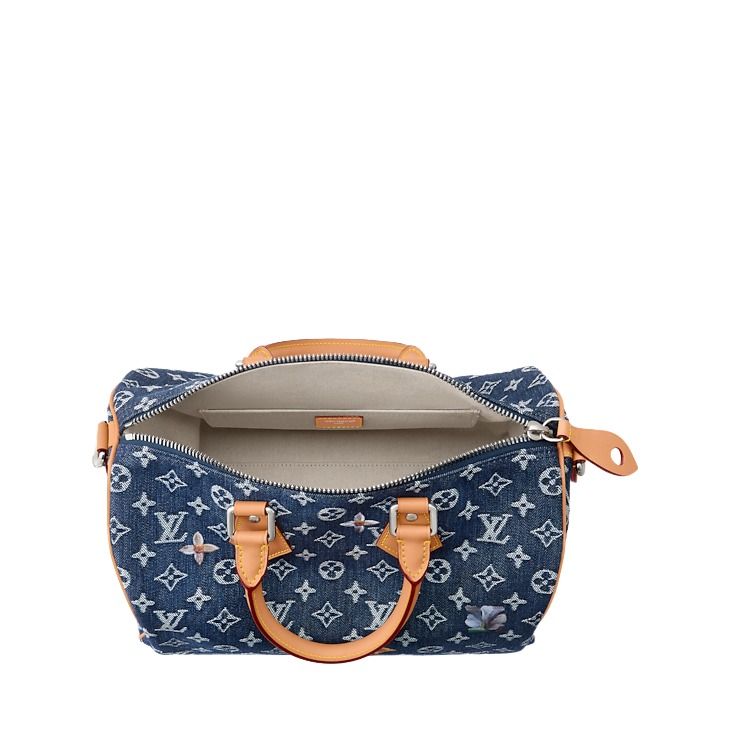 LOUIS VUITTON Speedy 30 Bandoulière 'Blue' M27556