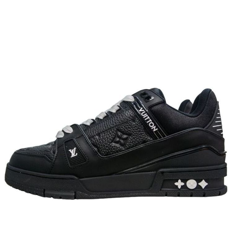 LOUIS VUITTON Trainer Sneakers 'Black Monogram' 1AARER