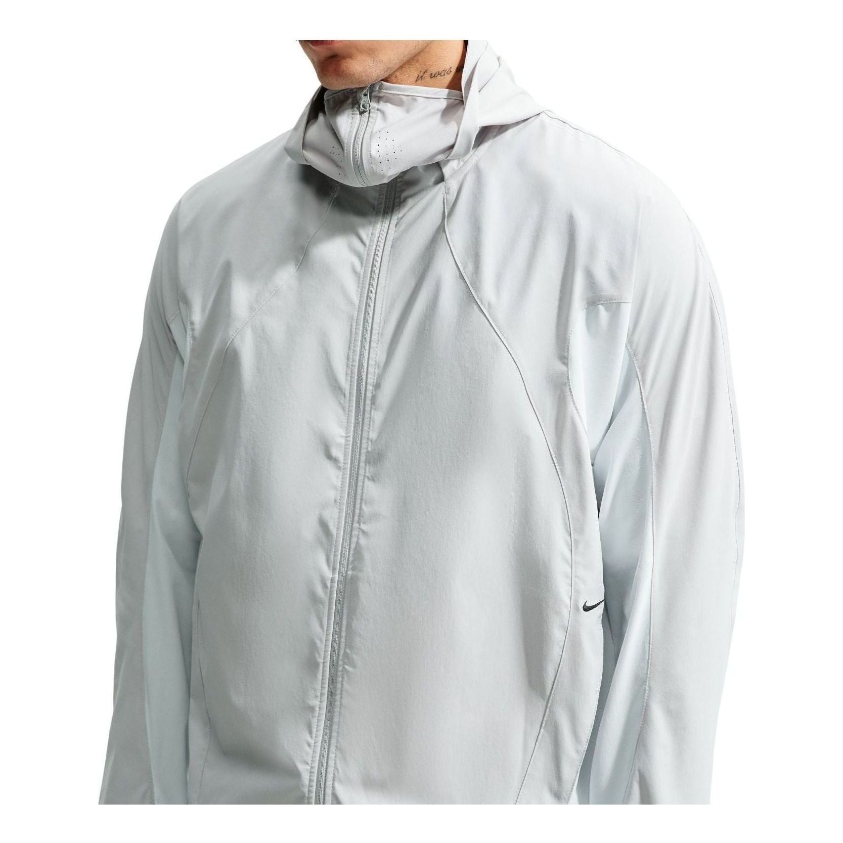 Nike Tech Helios Dri-FIT Shell Jacket 'Grey Fog Off White Black' IF0903-097