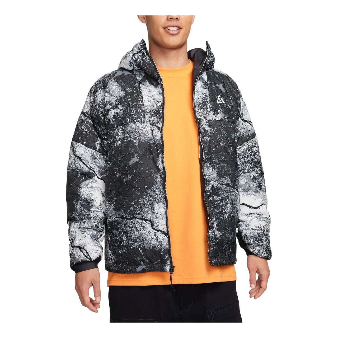Nike ACG Rope de Dope Therma-FIT ADV Allover Print Jacket Asia Sizing 'Anthracite White' FN7114-060