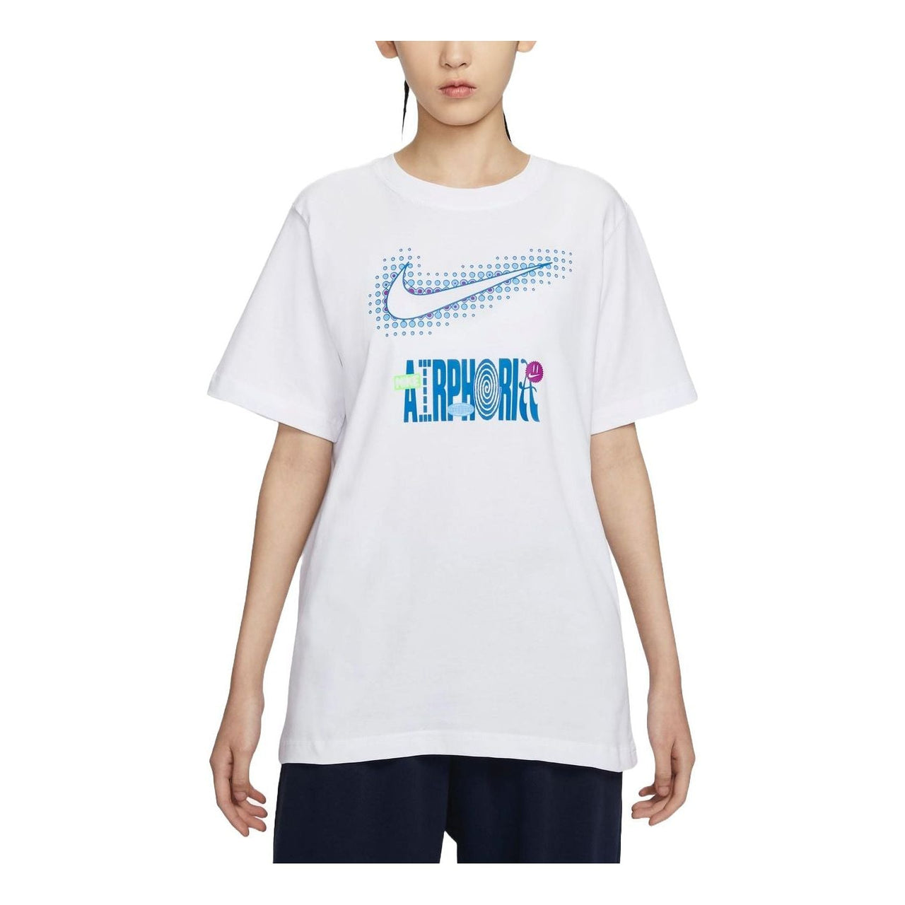 (WMNS) Nike Sportswear Graphic T-Shirt Asia Sizing 'White' FV4263-100