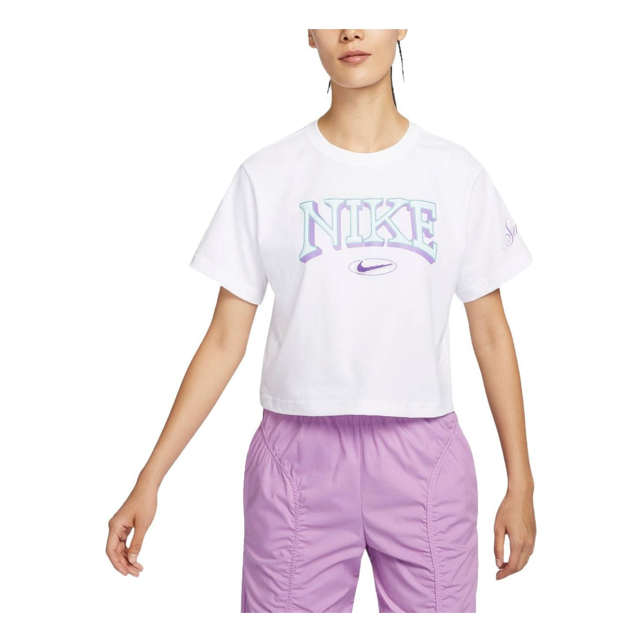 (WMNS) Nike Sportswear Graphic Oversized T-Shirt Asia Sizing 'White' FZ2856-100