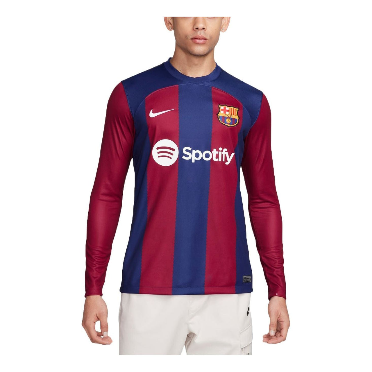 Nike Dri-FIT F.C. Barcelona 2023/24 Stadium Home Soccer T-shirt 'Royal Blue Red White' DX2636-456